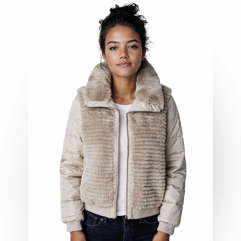 Rabbit Fur & Down Jacket